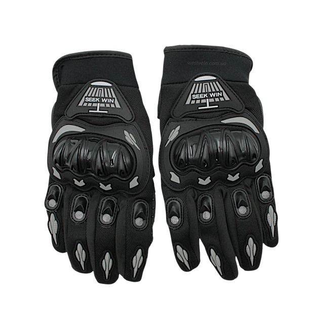 Мото рукавиці (M) "MP-3" SEK WIN, чорно-сірий фото westvelo.com