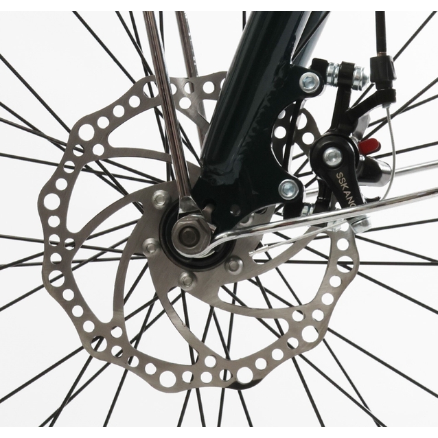 Міський велосипед 28 ST Corso «LIBERTY» LR-28193 сталь 20", (к-т SHIMANO) темно-зелений + кошик фото westvelo.com