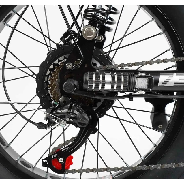 Електрофетбайк 20 ST Corso «DEX-73» DX-22530 сталь, двигун 1200W, акумулятор 48V23Ah літієвий, (к-т SHIMANO) чорний фото westvelo.com