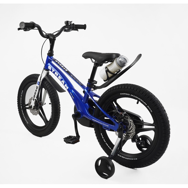Дитячий велосипед 18 MG Corso «STREAM» SM-71480, магнієва рама, синій фото westvelo.com