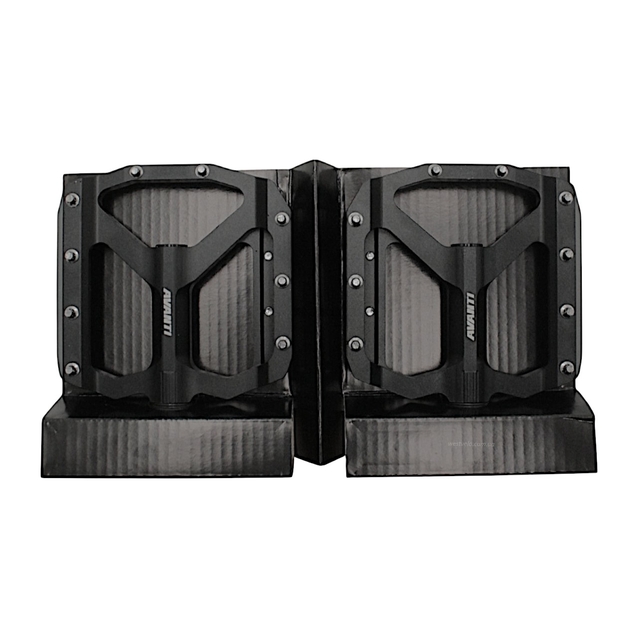 Педалі алюміній проми AVANTI (70/107), чорні з змінними шипами фото westvelo.com