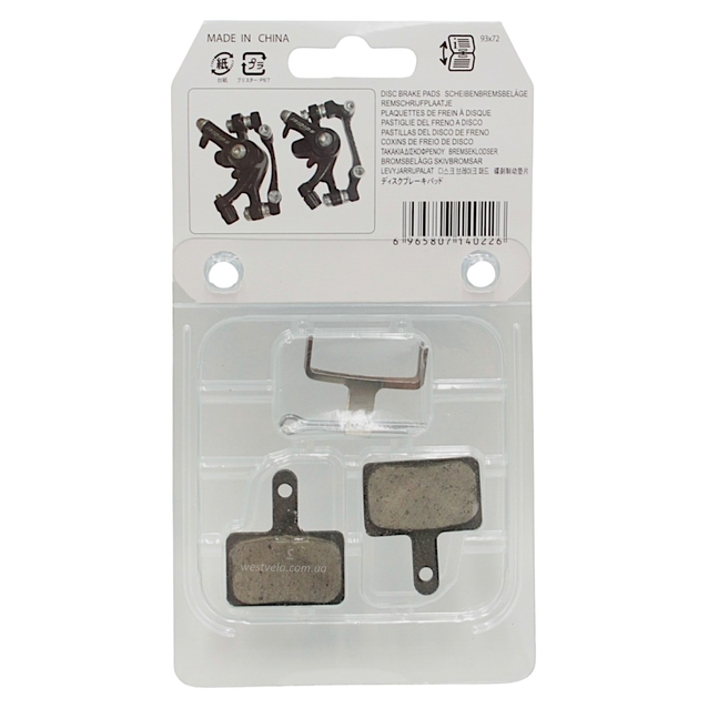 Колодки гальмівні дискові № 02 soldier «Аналог B01S» (Shimano/Tektro) фото westvelo.com