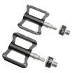 Педалі алюміній проми Crosser K-349F, швидкознімні, чорні з змінними шипами фото westvelo.com