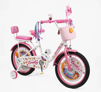 Дитячий велосипед 18 ST Corso «EMILY» ML-30174 біло-рожевий