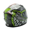 Мото шолом, закритий (L 59-60) VLAND M62-Dino, інтеграл, зелений, глянцевий фото westvelo.com