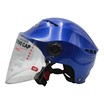 Мото шолом, відкритий "DAVID" S327, синій глянцевий, регулятор розміру з відкідними окулярами (мото/вело/самокат) фото westvelo.com