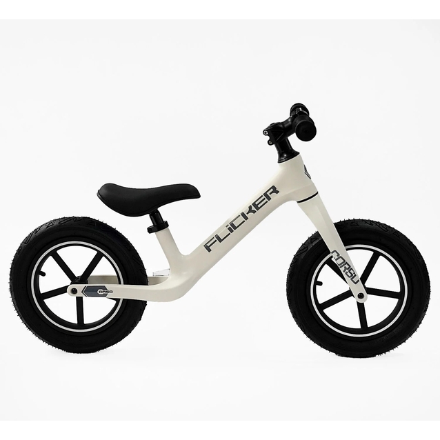 Велобіг 12 Corso надувні колеса, нейлонова рама «FLICKER» FL-0632-14 білий фото westvelo.com