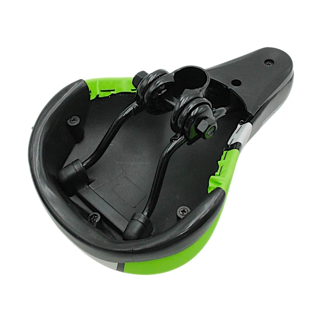 Сідло дитяче CROSSRIDE №185-10, пластмасова основа чорна фото westvelo.com