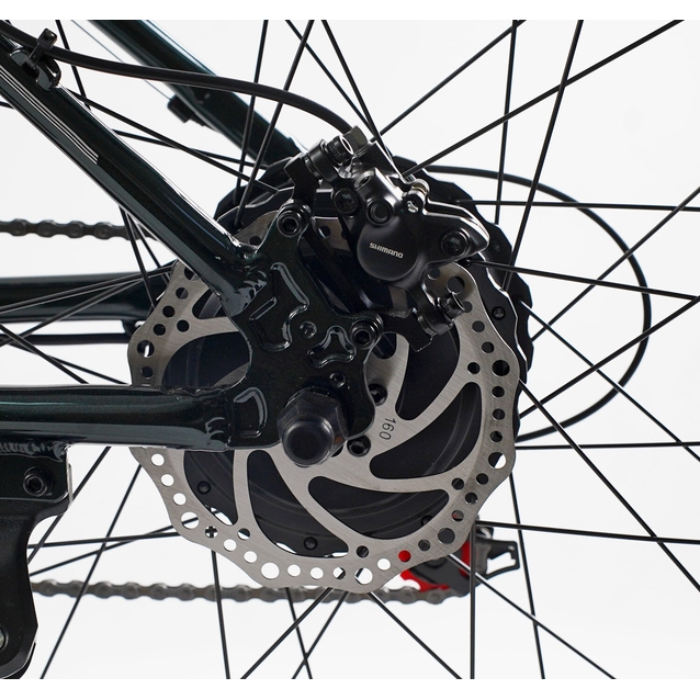 Електрофетбайк 26 AL Corso «HUNTER» HT-87390 алюміній 19", двигун 500W, акумулятор 48V15Ah літієвий, (к-т SHIMANO) зелений фото westvelo.com