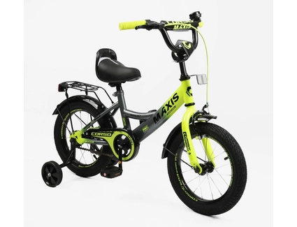 Дитячий велосипед 14 ST Corso «MAXIS» MX-64003 сіро-жовтий
