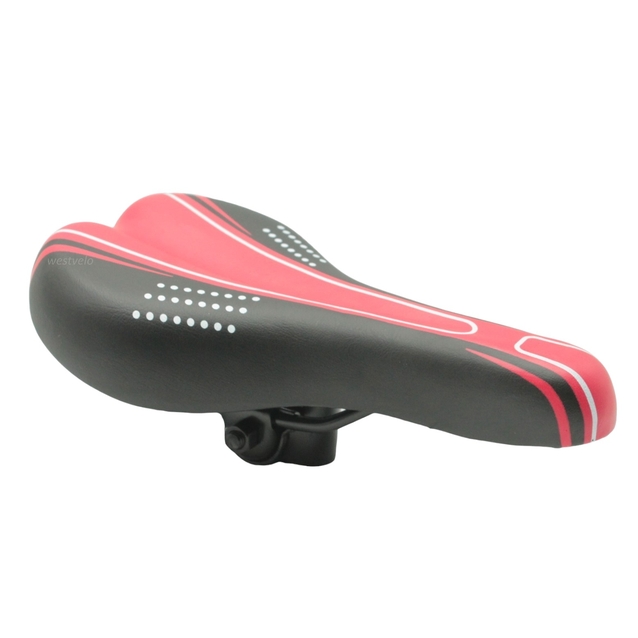 Сідло мтв №110 ADER чорно-червоне фото westvelo.com