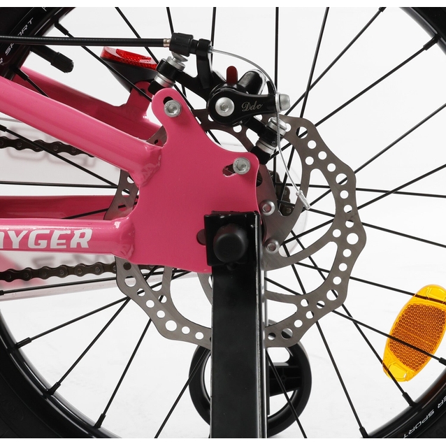 Дитячий велосипед 18 AL Corso «TAYGER»  TG-25402 алюмінієва рама, дискові гальма, рожевий фото westvelo.com