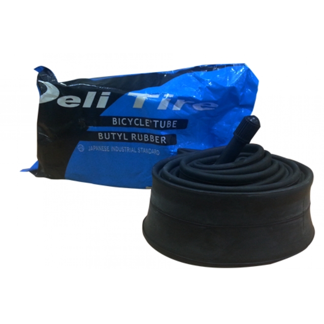 Камера 28-29 короткий ніпель AV 35mm DELI TIRE (1.75-2.125) фото westvelo.com