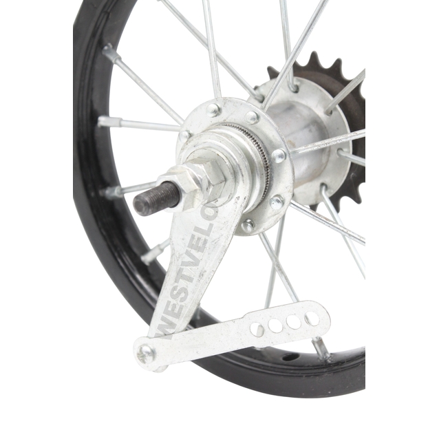 Колеса 12 обід чорний, спиця 3мм, перед + зад з втулкою Falcon + к-т фото westvelo.com