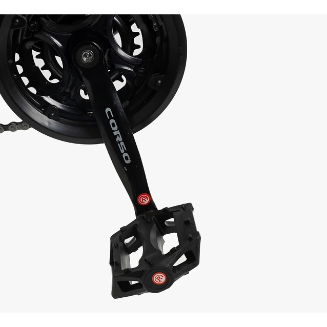 Велосипед 26 ST Corso «REND» RD-11320 сталь 15", (к-т SHIMANO) чорно-салатовий фото westvelo.com