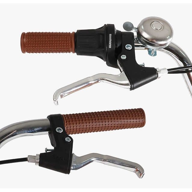 Міський велосипед 28 ST Corso «LIBERTY» LR-28406 сталь 20", (к-т SHIMANO) бежевий + кошик фото westvelo.com