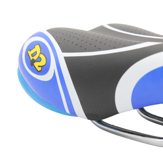 Сідло мтв на глагол № 113 D2 чорно-біло-синє фото westvelo.com