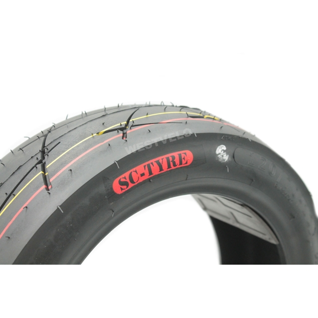 Покришка "12" 120/70-12 Б/К SC-TYRE (250) напів-слік TL фото westvelo.com