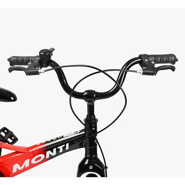 Дитячий велосипед 16 MG Corso «MONTI» MT-16494, магнієва рама, чорно-червоний фото westvelo.com