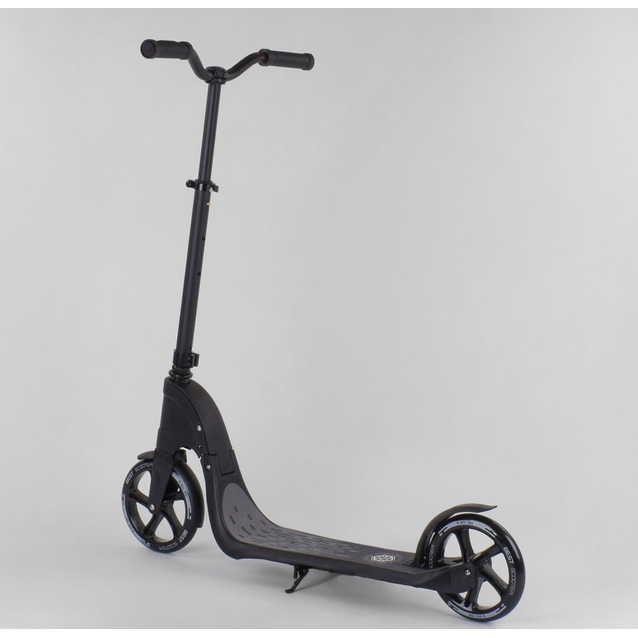 Самокат дитячий 2-х колісний, PU Best Scooter BS 72378 чорний, Ø200mm, AL+ST фото westvelo.com