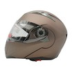 Мото шолом, трансформер (M) (57-58см) VLAND 158 бронзовий матовий  з відкидними окулярами фото westvelo.com