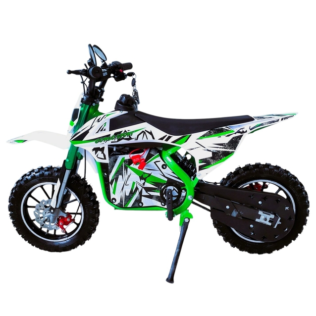 Електропітбайк Corso SE-319450 двигун 1000W, акумулятор 48V12Ah свинцево-кислотний, зелений, колеса 14" фото westvelo.com