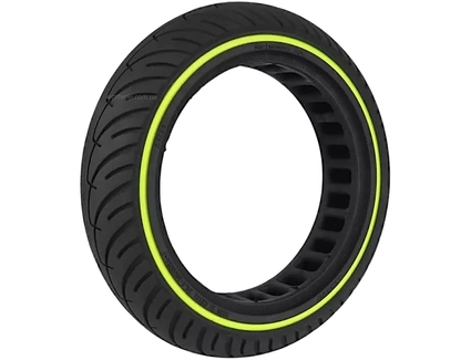 Покришка "8" 8.5-2.0 (Ø142 - 36мм) безкамерка для електросамоката, світловідбивач. салатова смуга