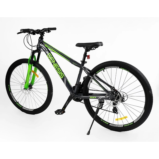 Велосипед 27.5 ST Corso «GENESIS» GS-27503 сталь 15", (к-т Saiguan) графітово-салатовий фото westvelo.com