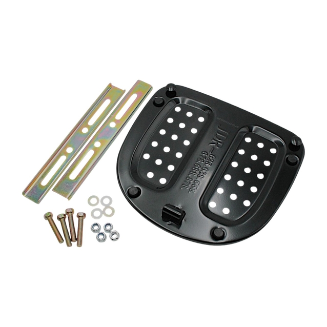 Кофр (багажник) для мотоцикла задній LIPAI 668 (424х415х296) 30L чорно-червоний з катафотом, швидко з'ємний фото westvelo.com