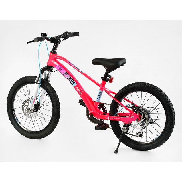 Велосипед 20 MG Corso «F35» MG-20692 магній 11", (к-т SHIMANO) рожевий фото westvelo.com