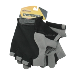 Рукавиці "L" (21-22 см) HONGMAILONG GEL чорно-сірі (357)