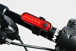 Мигалка на usb зарядку зад №056 VOLCANO червона з акумулятором (362) фото westvelo.com