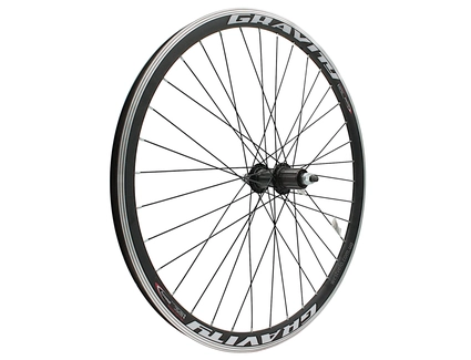 Колесо 26 зад, обід 2-ний чорний, втулка AL Quando касета (8-9), чорна спиця