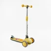 Самокат дитячий 3-х колісний Skyper MR-02315 жовтий, колеса PU Ø114mm/35mm зі світлом, музика та підсвічування платформи, кермо складне фото westvelo.com