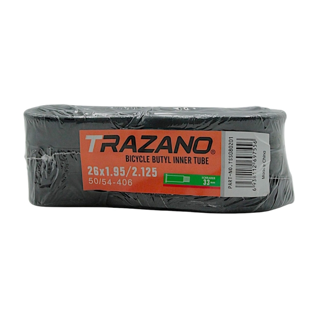 Камера 26 короткий ніпель AV 35mm TRAZANO (1.95-2.125) фото westvelo.com