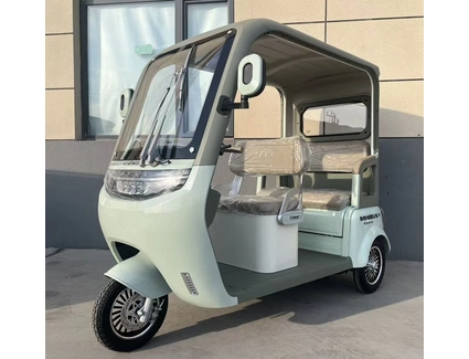 Трицикл з дашком Corso «MINIBUS» NB-608011, двигун 1500W, акумулятор 72V 36Ah графеновий, мятний + 1 ящик. акум, колеса 10"