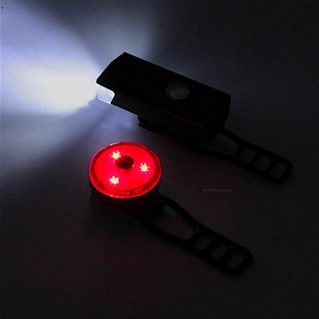 Фара + мигалка на usb зарядку BL-1133 LED micro USB (800 mAh) фото westvelo.com