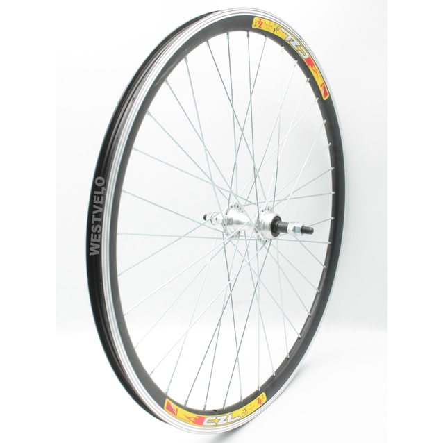 Колесо 26 зад, обід 2-ний чорний, втулка AL на віночках фото westvelo.com