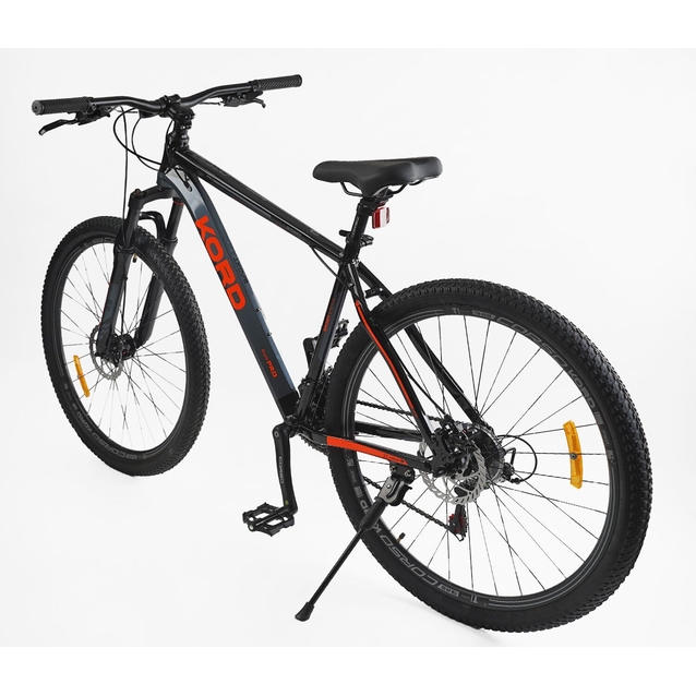 Велосипед 29 AL Corso «KORD» KR-70927 алюміній 19", (к-т SHIMANO) графітово-помаранчевий
