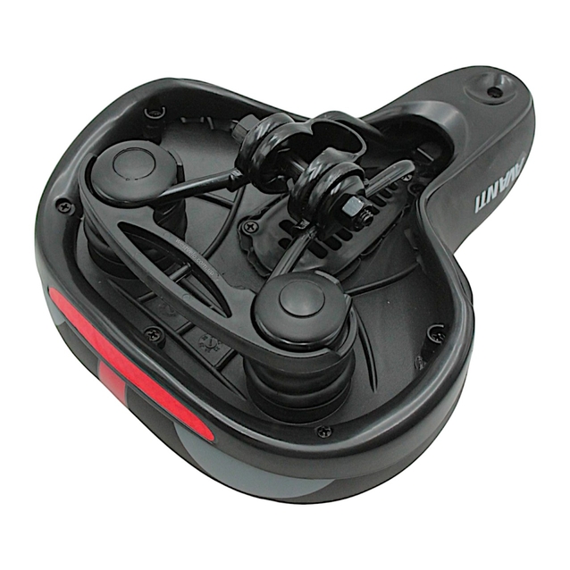 Сідло на демпферах з отвором AVANTI AFT-91, GEL FLOW (синє, червоне) з катафотом фото westvelo.com