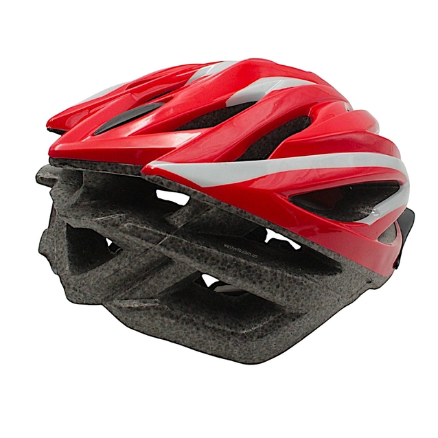 Вело шолом "TK Sport" 987 червоно-білий фото westvelo.com