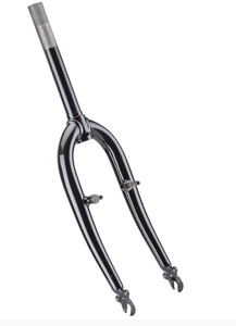 Вилка 20 сталева з кріпленням V-brake шток L-200mm р.з L-100mm чорна