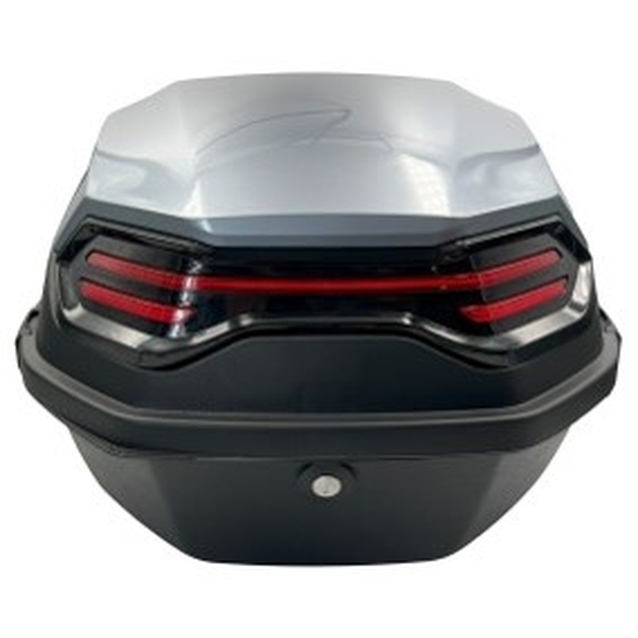 Кофр (багажник) для мотоцикла задній "A24" (41×41×29) чорно-сірий фото westvelo.com