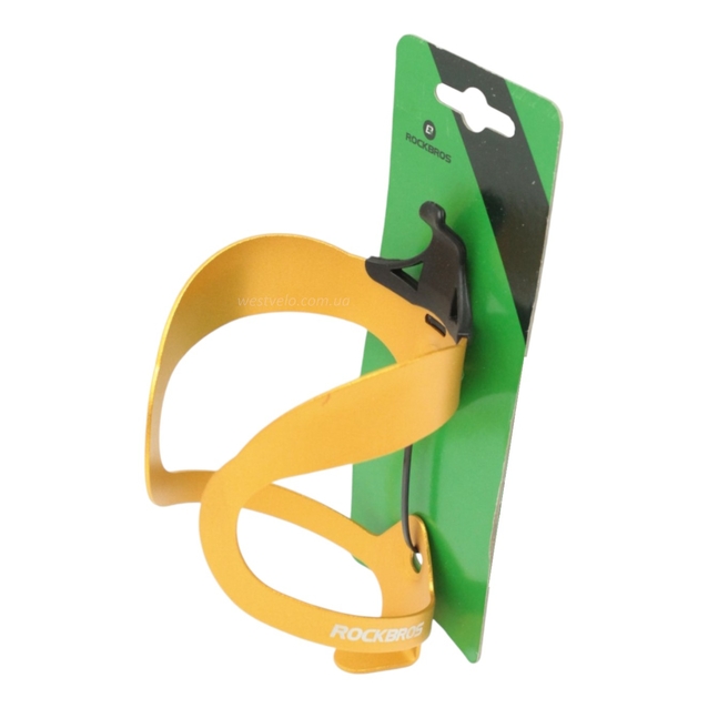 Фляготримач алюміній ROCKBROS золотий, тип 2 фото westvelo.com