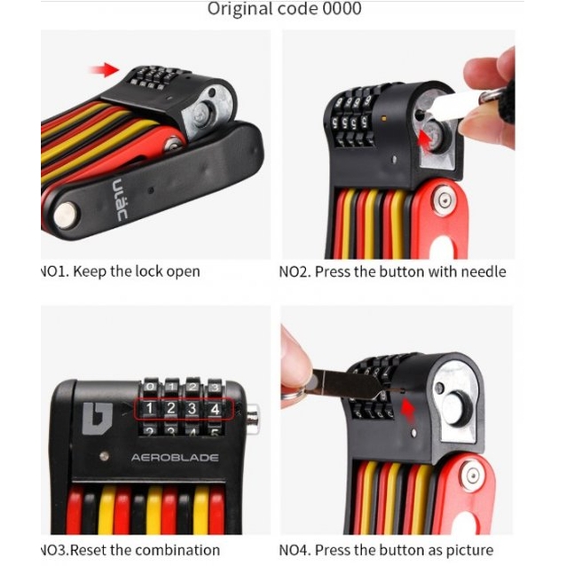 Замок сегментний ULAC X5 змінний код фото westvelo.com