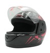 Мото шолом, закритий (XS 53-54) F2 "Speed", чорно-червоний глянець (825-1) фото westvelo.com