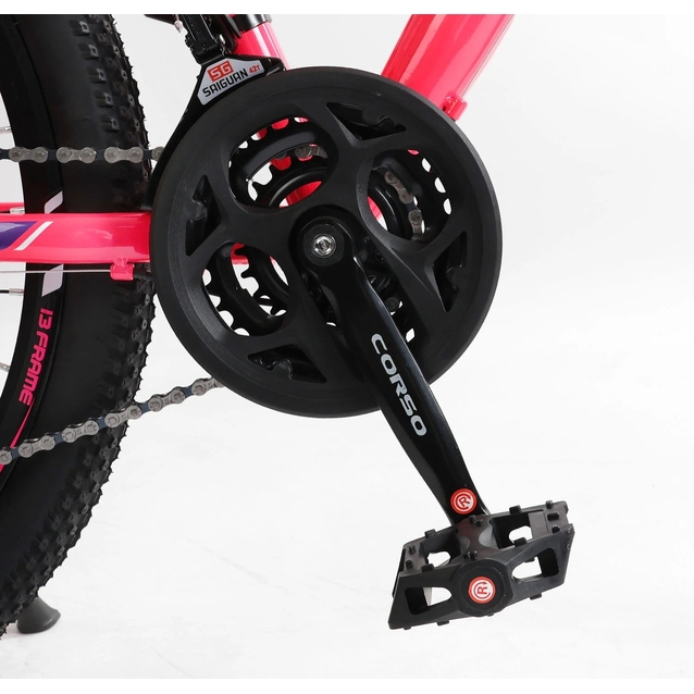 Велосипед 26 ST Corso «INTENSE» NT-26906 сталь 13", (к-т Saiguan) рожевий фото westvelo.com