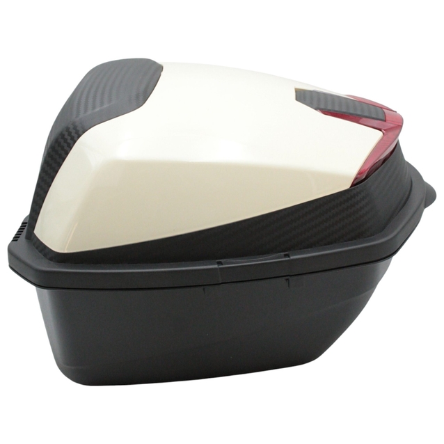 Кофр (багажник) для мотоцикла задній LIPAI (HP010) (380х360х280) 34L айворі глянець, з катафотом фото westvelo.com