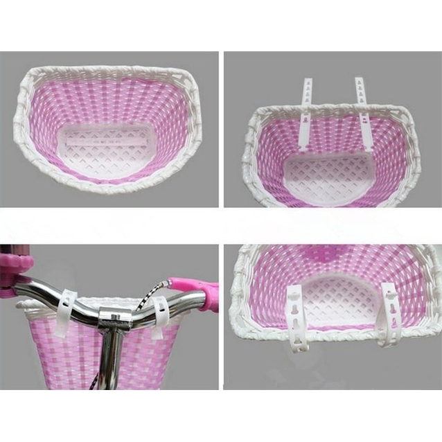 Кошик дитячий пластик, плетений фіолетовий фото westvelo.com