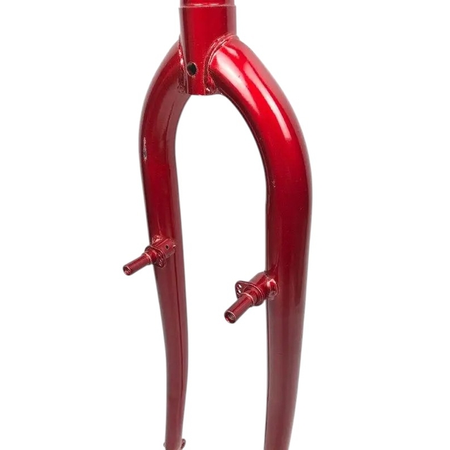 Вилка 26 сталева Ø25.4mm V-brake, L-200mm р.з L-95mm, червона фото westvelo.com